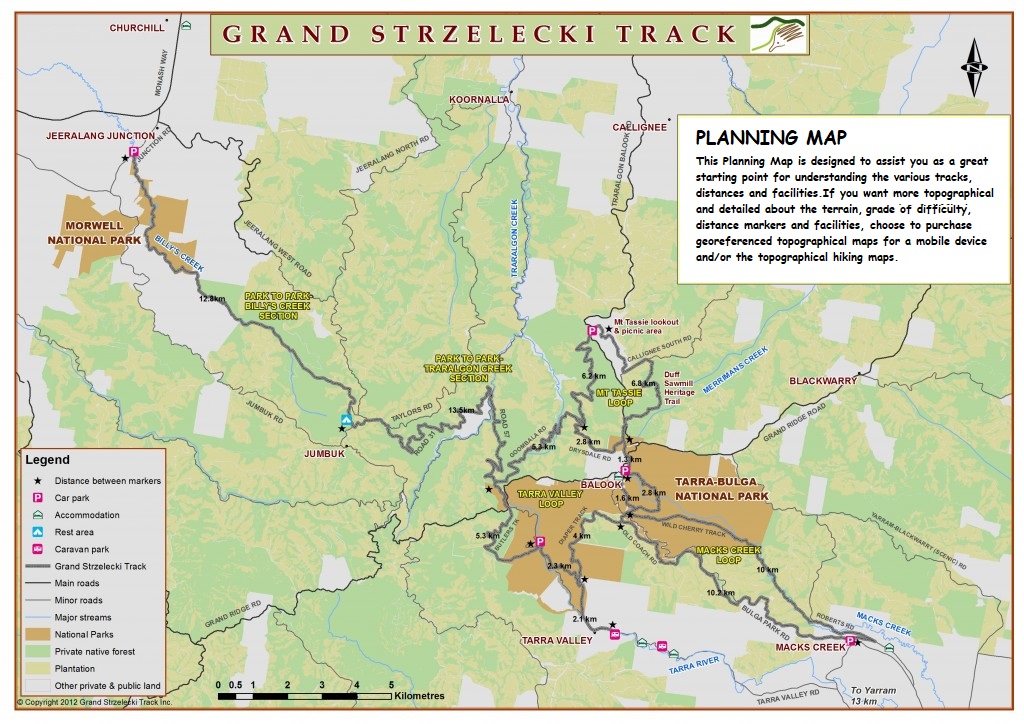 Planning Map - The Grand Strzelecki Track | The Grand Strzelecki Track ...