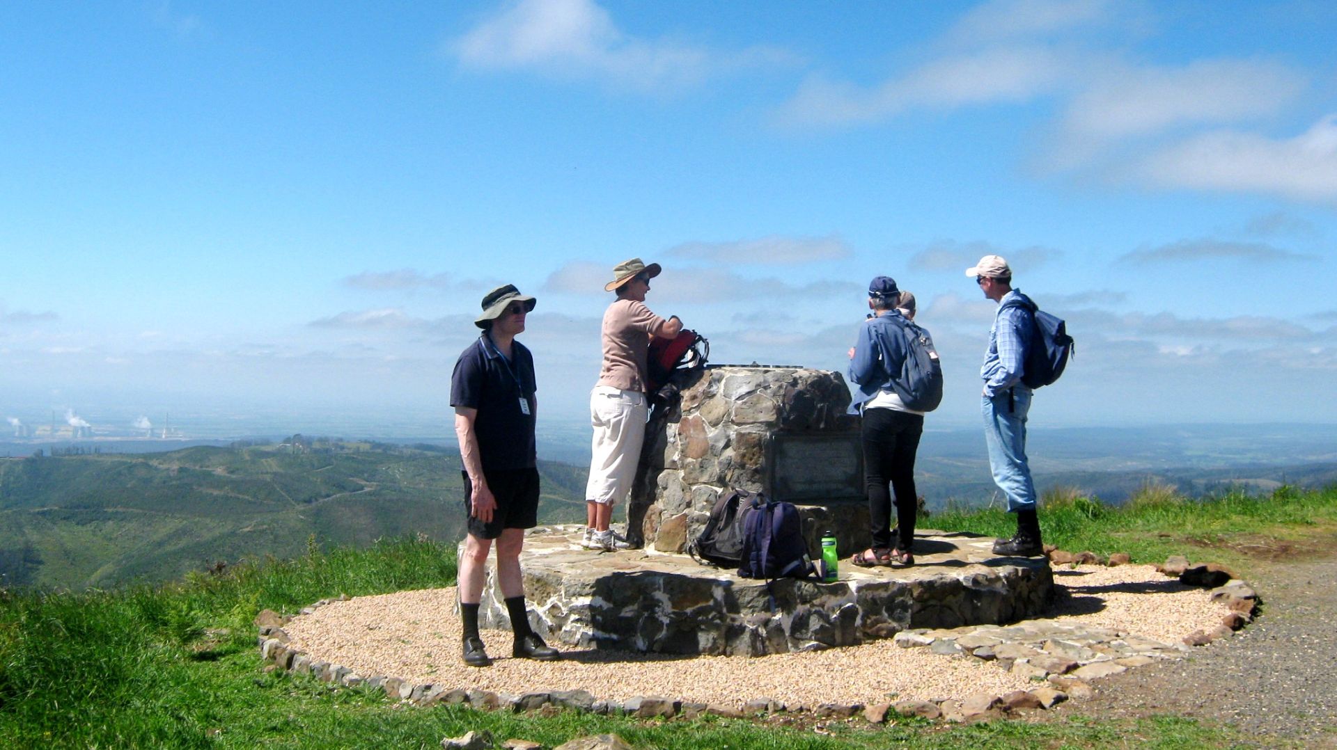 Mount Tassie Lookout with a cairn
